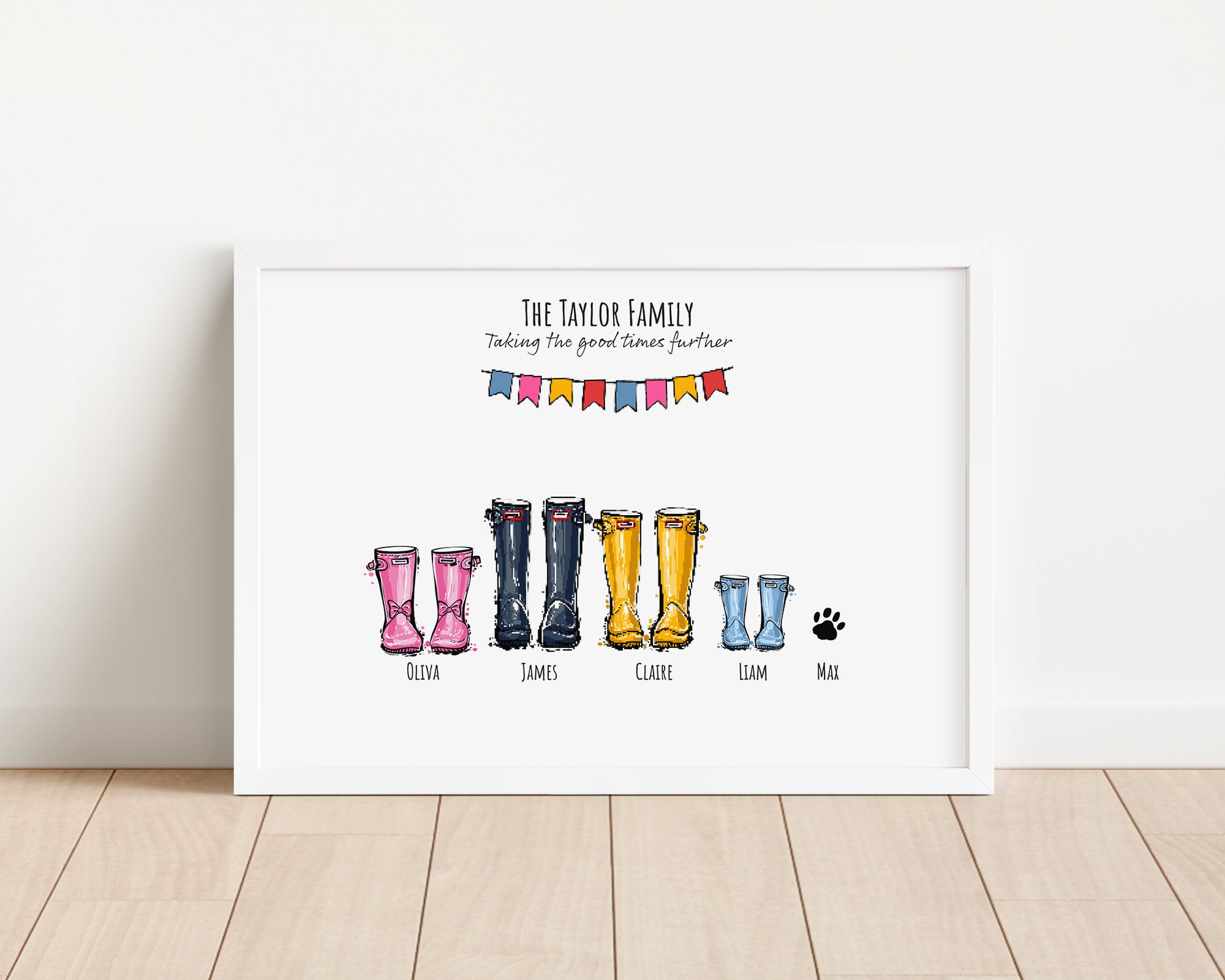 Wellington Boots Mother's Day Print